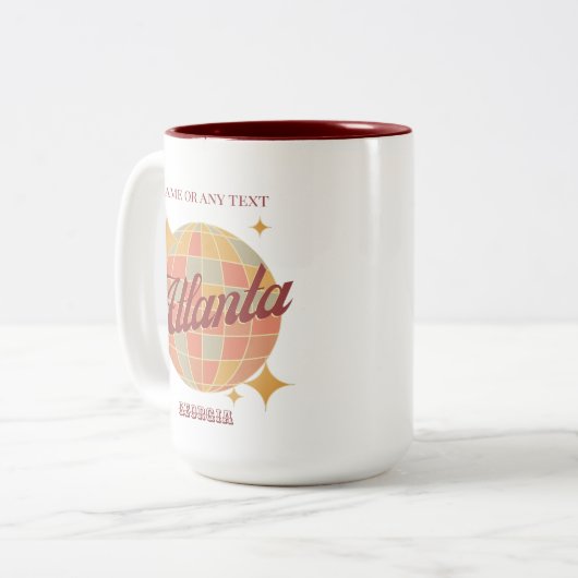 アトランタジョージアシティカップギフト土産 ツートーンマグカップ (正面左)