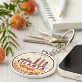 アトランタジョージアシティスカイラインエンブレム キーホルダー (正面右)