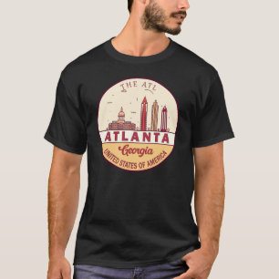 アトランタジョージアシティスカイラインエンブレム Tシャツ