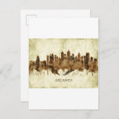 アトランタジョージアシティスケープ インビテーションポストカード (正面/裏面)