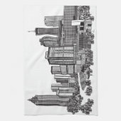 アトランタジョージアスカイラインアート キッチンタオル (縦)