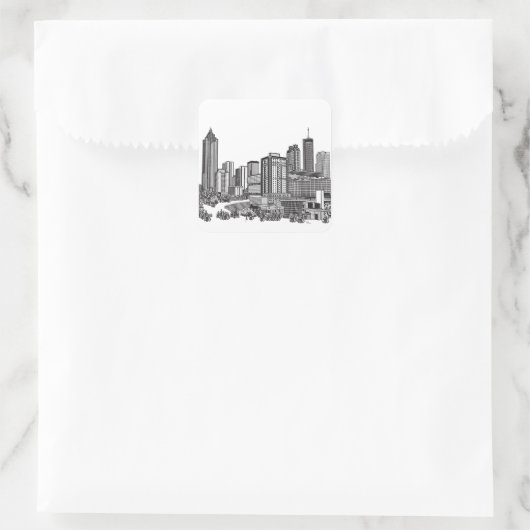 アトランタジョージアスカイラインアート スクエアシール (バッグ)