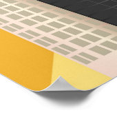 アトランタジョージアスカイラインウィズピーチイラストレーションポー ポスター (角)