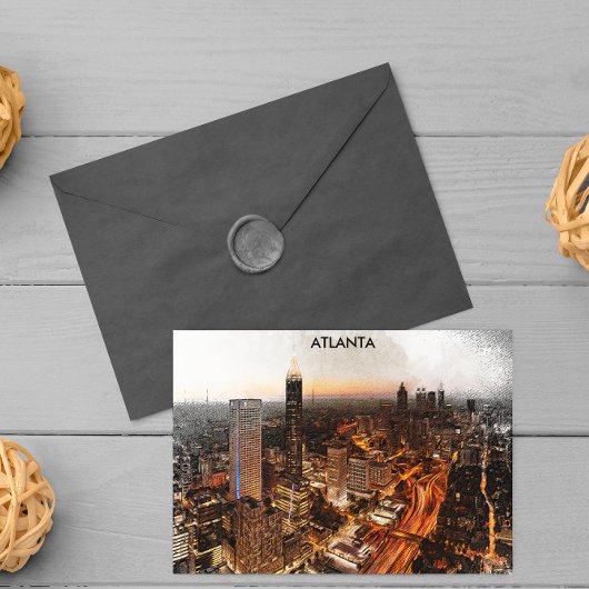 アトランタジョージアスカイラインパノラマビュー ポストカード