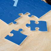 アトランタジョージアスカイラインブルー&金ゴールド夕べ ジグソーパズル (側面)