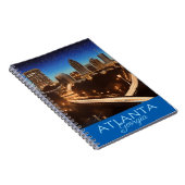 アトランタジョージアスカイラインブルー&金ゴールド夕べ ノートブック (右側)