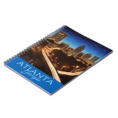 アトランタジョージアスカイラインブルー&金ゴールド夕べ ノートブック (左側)