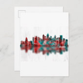 アトランタジョージアスカイライン インビテーションポストカード (正面/裏面)