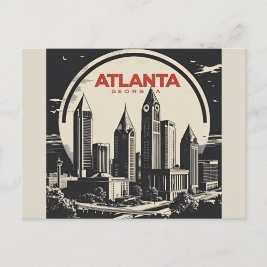 アトランタジョージアスカイライン ポストカード (正面)