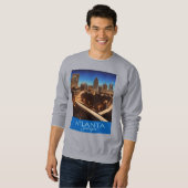 アトランタジョージアブルー&金ゴールド夕べ スウェットシャツ (正面フル)