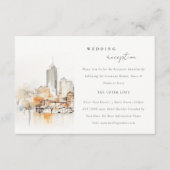 アトランタジョージアランドスケープウェディングレセプション エンクロージャーカード (正面)