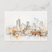 アトランタジョージアランドスケープウェディングレセプション エンクロージャーカード (裏面)