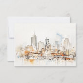 アトランタジョージアランドスケープウォーター結婚カラー 出欠カード (裏面)