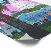 アトランタジョージアヴィンテージ旅行ポスター ポスター (角)