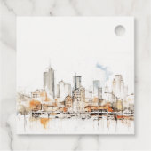 アトランタジョージア水彩風景結婚ズ フェイバータグ (裏面)