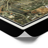 アトランタジョージアfrom宇宙衛星地図 ポスター (角)