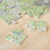 アトランタジョージアMap (1981年) ジグソーパズル (側面)