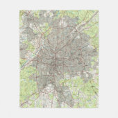 アトランタジョージアMap (1981年) フリースブランケット (正面)