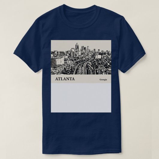 アトランタジョージアTシャツ1 Tシャツ (デザイン正面)