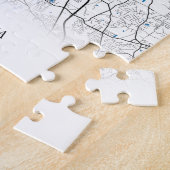 アトランタジョージアUSAトラベルシティマップ ジグソーパズル (側面)