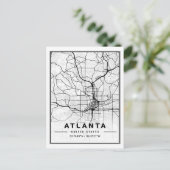 アトランタジョージアUSAトラベルシティマップ ポストカード (スタンド正面)