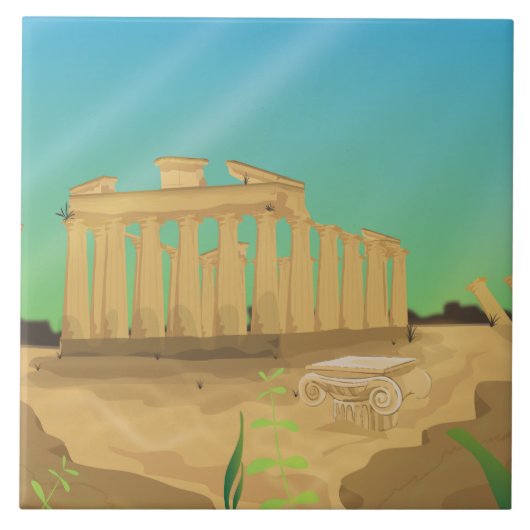 アトランタスの漫画の風景 タイル (正面)