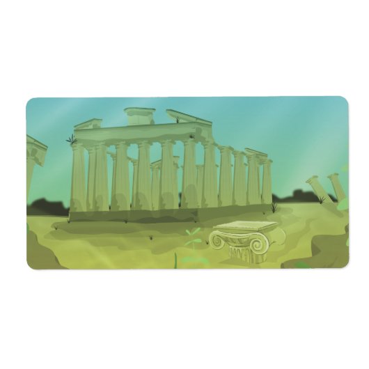 アトランタスの漫画の風景 ラベル (正面)