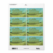 アトランタスの漫画の風景 ラベル (フルシート)