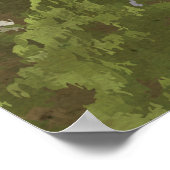 アトランタスカイビューフェリスホイールヴィンテージトラベルポスター ポスター (角)