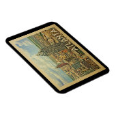 アトランタスカイラインアトランタヴィンテージトラベル マグネット (右側)