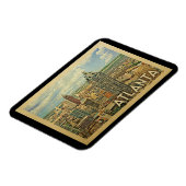 アトランタスカイラインアトランタヴィンテージトラベル マグネット (左側)