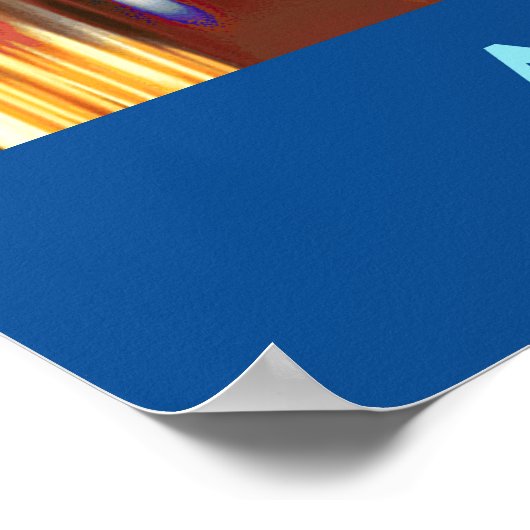 アトランタスカイラインバイナイトウィズリフレクション ポスター (角)