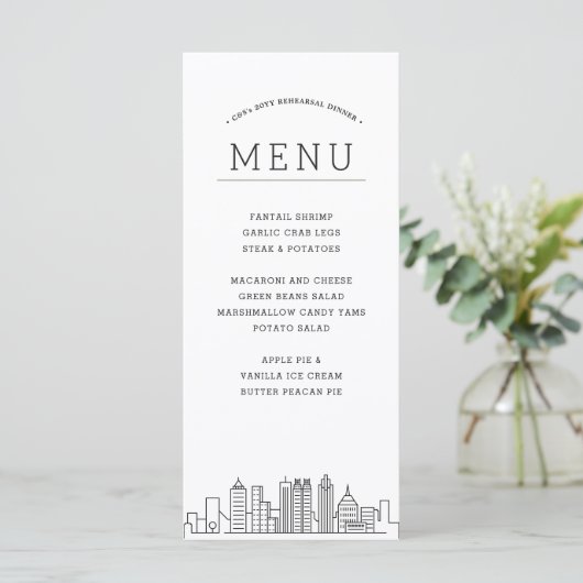 アトランタスカイライン |の結婚イベントメニュー メニュー (スタンド正面)