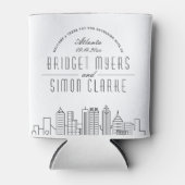 アトランタスタイル化スカイライン |の結婚クーラーボックス 缶クーラー (正面)