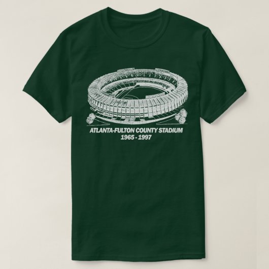 アトランタフルトンカウンティスタジアム1965から1997 TShir Tシャツ (デザイン正面)