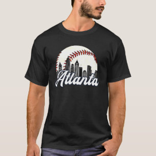アトランタベースボールスカイラインアトランタシティスケープ Tシャツ