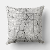 アトランタホームロケーション |都市地図をテーマにした クッション (裏面)