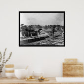 アトランタラード油工場と鉄道車両1864 ポスター (キッチン)