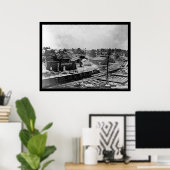 アトランタラード油工場と鉄道車両1864 ポスター (ホームオフィス)