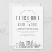 アトランタリハーサルディナー |シティスカイライン招待状 招待状 (正面)