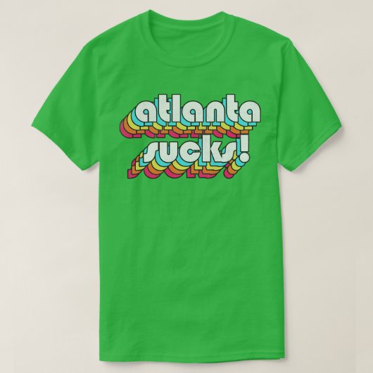 アトランタ吸ーおもしろいアトランタGAデザイン Tシャツ (デザイン正面)