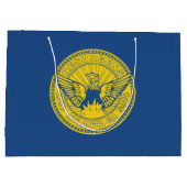 アトランタ国旗、ジョージア大抱き枕 ラージペーパーバッグ (裏面)