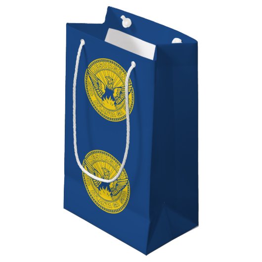 アトランタ国旗、ジョージア小抱き枕 スモールペーパーバッグ (正面アングル)