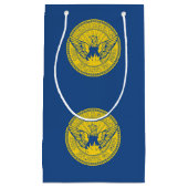 アトランタ国旗、ジョージア小抱き枕 スモールペーパーバッグ (正面)