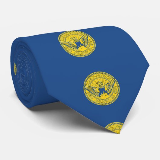 アトランタ国旗、ジョージア州旗 ネクタイ (ロール)