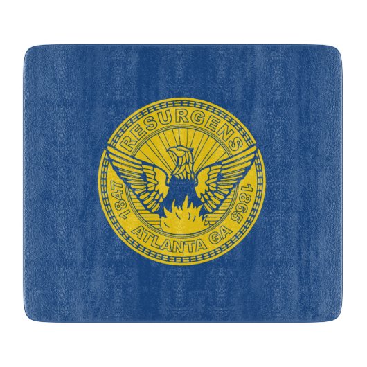 アトランタ国旗（ジョージア，米国） カッティングボード (正面)