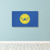 アトランタ国旗（ジョージア，米国） キャンバスプリント (インサイチュ (ウッドフロア))