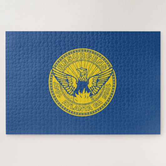 アトランタ国旗(ジョージア,米国) ジグソーパズル (横)