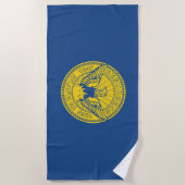 アトランタ国旗（ジョージア，米国） ビーチタオル (正面)