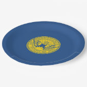 アトランタ国旗（ジョージア，米国） ペーパープレート (アングル)